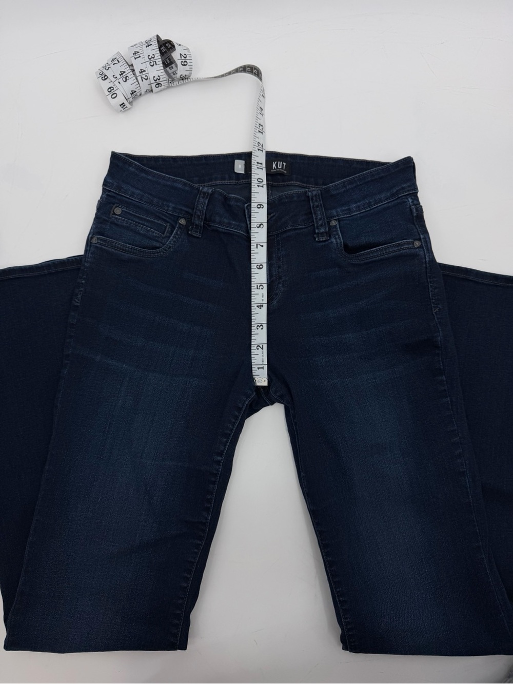 Kut from the Kloth Natalie High Rise Bootcut Jeans Dark Wash Size 8 - Picture 11 of 14
